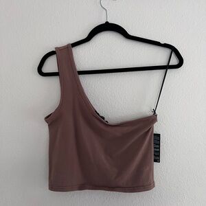 NWT Forever 21 One-Shoulder Brown Women's Top